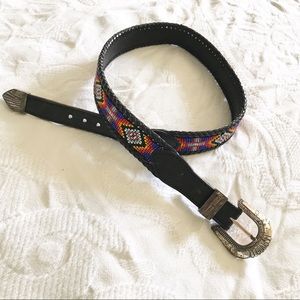 Vintage | Beaded Southwestern Style Braided Belt